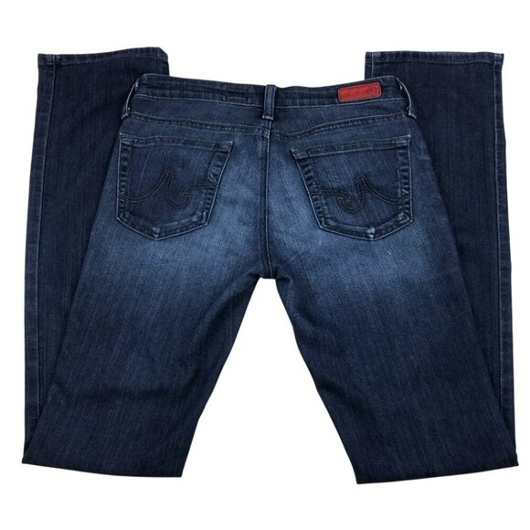 AG Adriano Goldschmied Ballad Slim Bootcut Jeans 26R Womens Dark Wash Denim - Picture 3 of 15